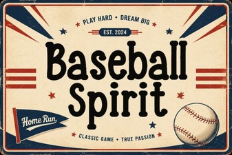 Designing with the Baseball Spirit Font Style