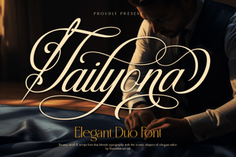 Explore Design Projects with Tailyona Font